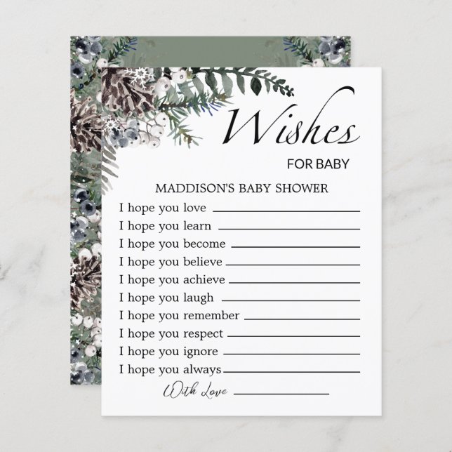 Baby es ist kalt draußen Wünsche für das Baby (Vorne/Hinten)