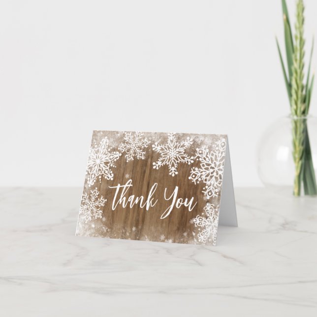 Baby es ist kalt Outside Baby Dusche Danke Karte (Vorderseite)