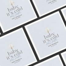 Baby Es ist kalt Outside Boy Blue Baby Dusche