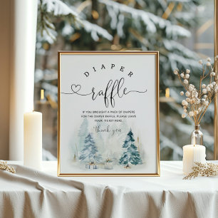 Baby es ist kalt vor Weihnachten Windelraffle Poster