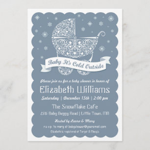 Baby Es ist kalte Außendusche Einladung