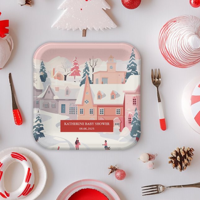 Baby Es ist kalte Außendusche. Pappteller (Von Creator hochgeladen)