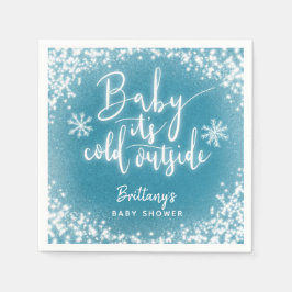 Baby Es ist kalte Außendusche Serviette