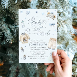 Baby es ist kalte Outside Winter Baby Dusche Einladung