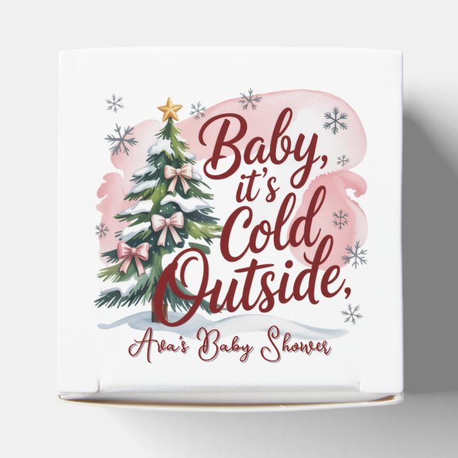 Baby, es ist kalte Outside Winter Baby Dusche Geschenkschachtel (Oben)