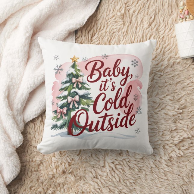 Baby, es ist kalte Outside Winter Baby Dusche Kissen (Decke)