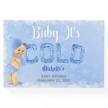 Baby Es ist kalter Winter Snowflake Blue Boy Dusch