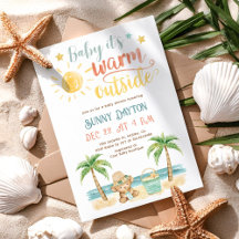 Baby, es ist warm draußen, tropische Strand-Baby-P