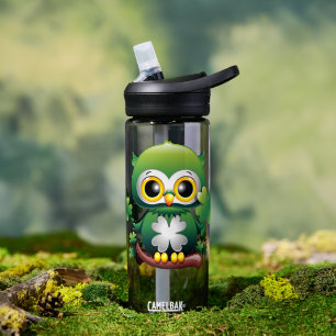 Baby-Eule Süße St. Patrick Cartoon Trinkflasche
