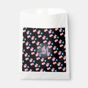 Baby-Eulen-niedliches Monogramm Geschenktütchen