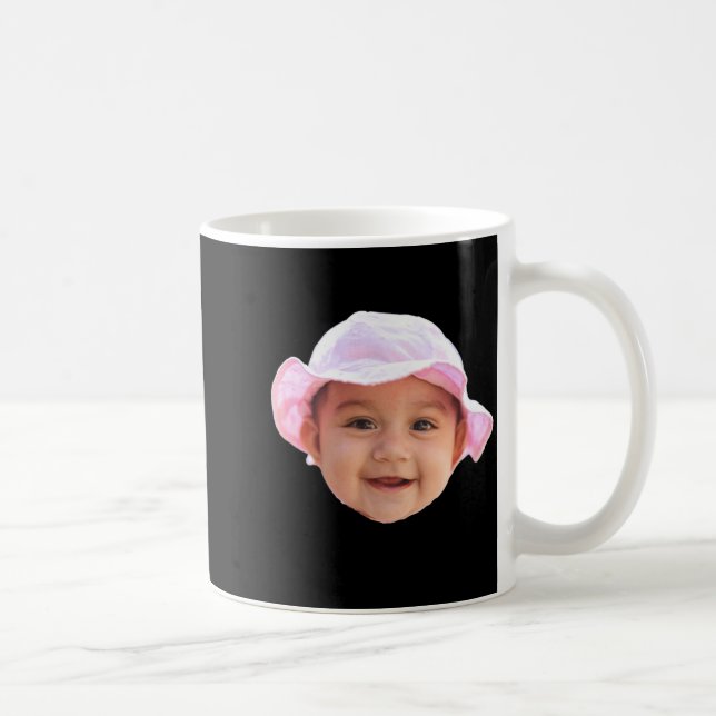 Baby Face Photo Text New Uncle  Kaffeetasse (Rechts)