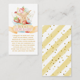 Baby Fairy and Strawberry Books for Baby Card Visitenkarte