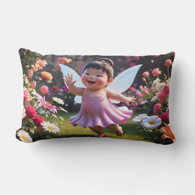 Baby Fairy Greetings Lendenkissen (Vorderseite)