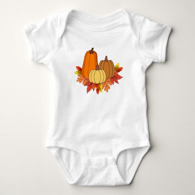 Baby Fall Vibes Jumpsuit, Autumn Baby Clothes Baby Strampler (Vorderseite)