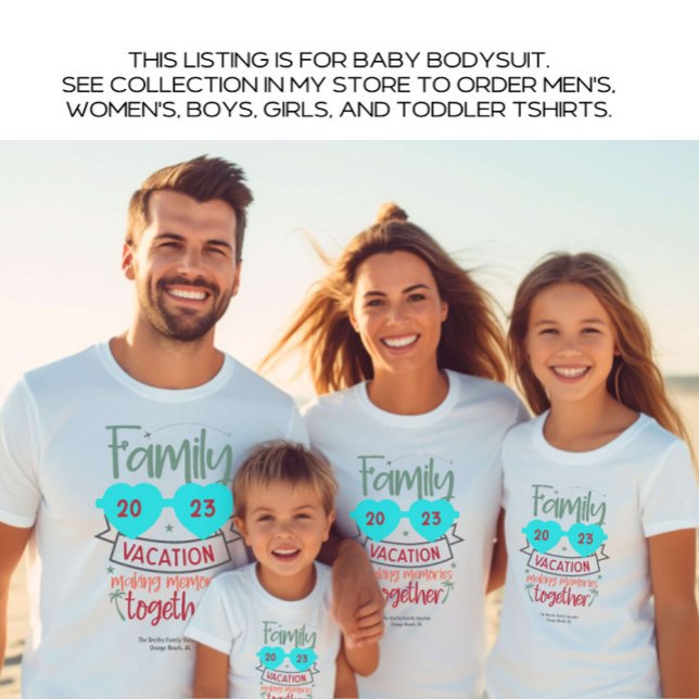 Baby Family Vacation Beach Summer Custom Strampler (Von Creator hochgeladen)