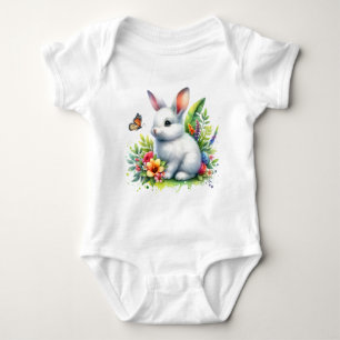 Baby Farm Animal Rabbit Sublimation-98186 Baby Strampler