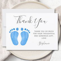 Baby Feet Blue Baby Dusche