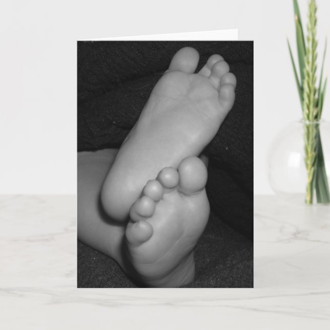 Baby Feet Karte (Vorderseite)