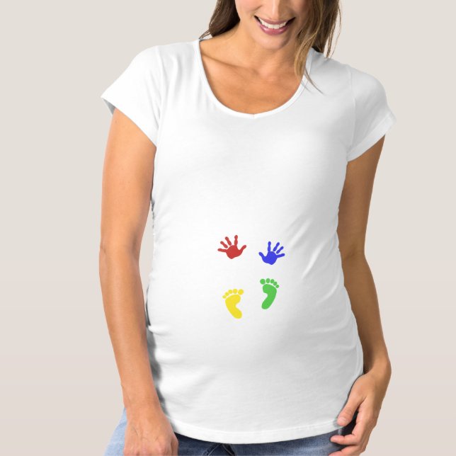 Baby Feet Maternity Design von LH T-Shirt (Vorderseite)
