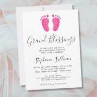 Baby Feet Pink Oma Baby Dusche