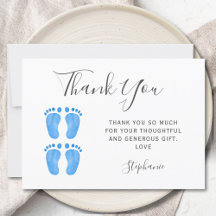 Baby Feet Twin Boys's Baby Dusche