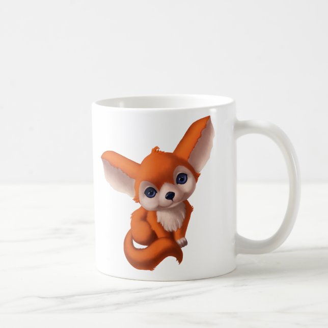 Baby Fennec Fox Kaffeetasse (Rechts)