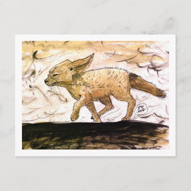 Baby Fennec Fox Postcard Postkarte (Vorderseite)