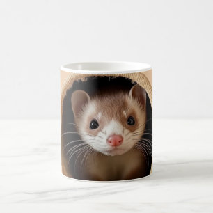 Baby Ferret Face - Niedlich Ferrets Kaffeetasse