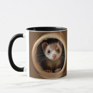 Baby Ferret Face - Niedlich Ferrets Tasse