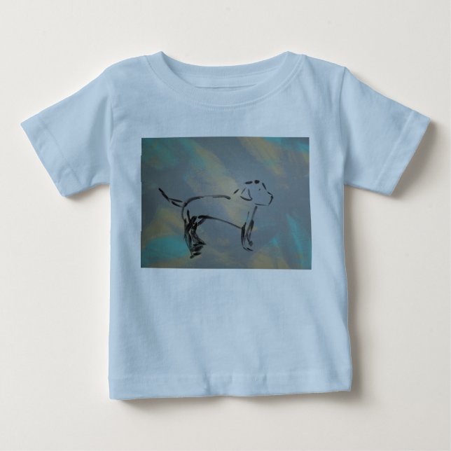 Baby Fine Jersey Dog T - Shirt (Vorderseite)