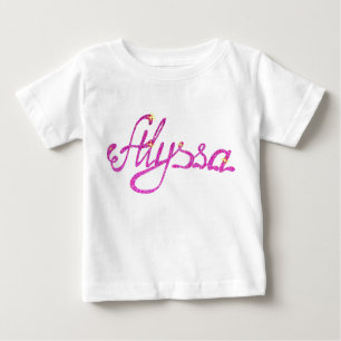 Baby Fine Jersey T - Shirt Alyssa name