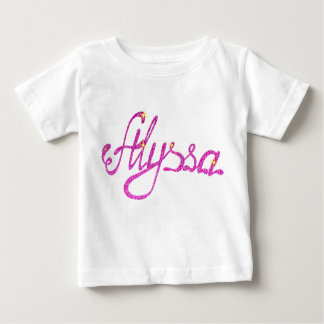 Baby Fine Jersey T - Shirt Alyssa name