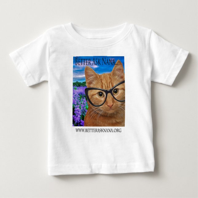 Baby Fine Jersey Tee besser gefragt Nana (Vorderseite)