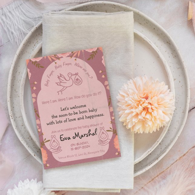 Baby Finger Finger Wo sind Sie? Einladung (Von Creator hochgeladen)