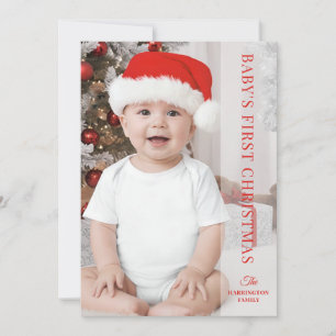 Baby First Christmas Classic Foto Feiertagskarte