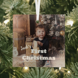 Baby First Christmas Custom Ornament Geschenk Aus Glas