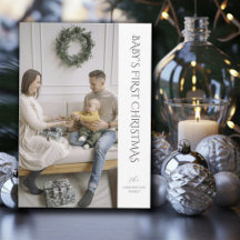 Baby First Christmas Family Foto