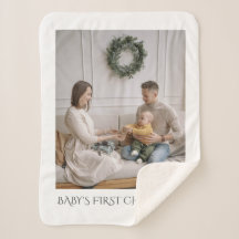 Baby First Christmas Family Foto