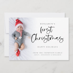 Baby First Christmas Foto 2026 Kalender Feiertagskarte