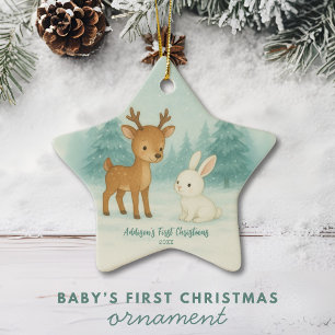 Baby First Christmas Foto Keramik Ornament