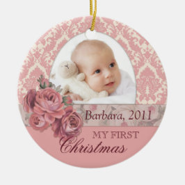 Baby First Christmas Foto Ornament Personalisiert