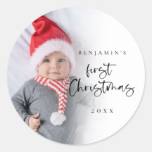Baby First Christmas Foto Overlay Script