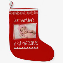 Baby First Christmas Name Foto Ornaments