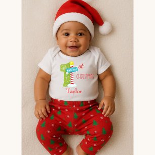 Baby First Christmas North Pole Thema Strampler