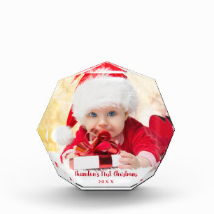 Baby First Christmas Red Script O Fotoblock