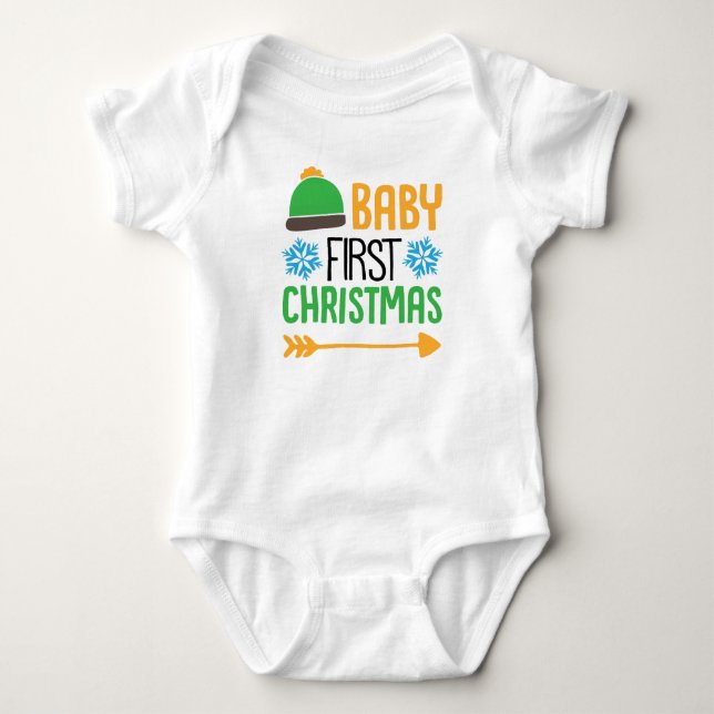 Baby First Christmas Strampler (Vorderseite)