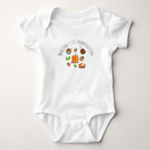 Baby First Erntedank Pumpkin Pie Türkei Abendessen Strampler