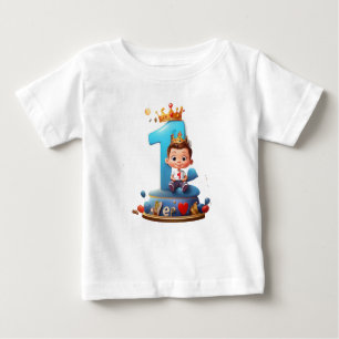 Baby First Geburtstag mit Kerze Baby T-shirt