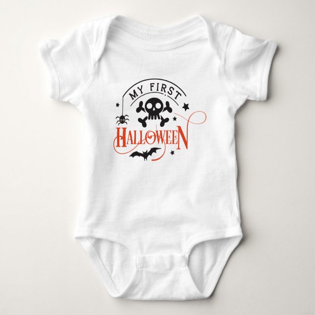 Baby First Halloween Baby Strampler (Vorderseite)