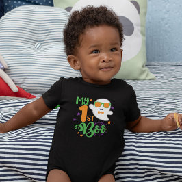 Baby First Halloween Ghost Boo Strampler